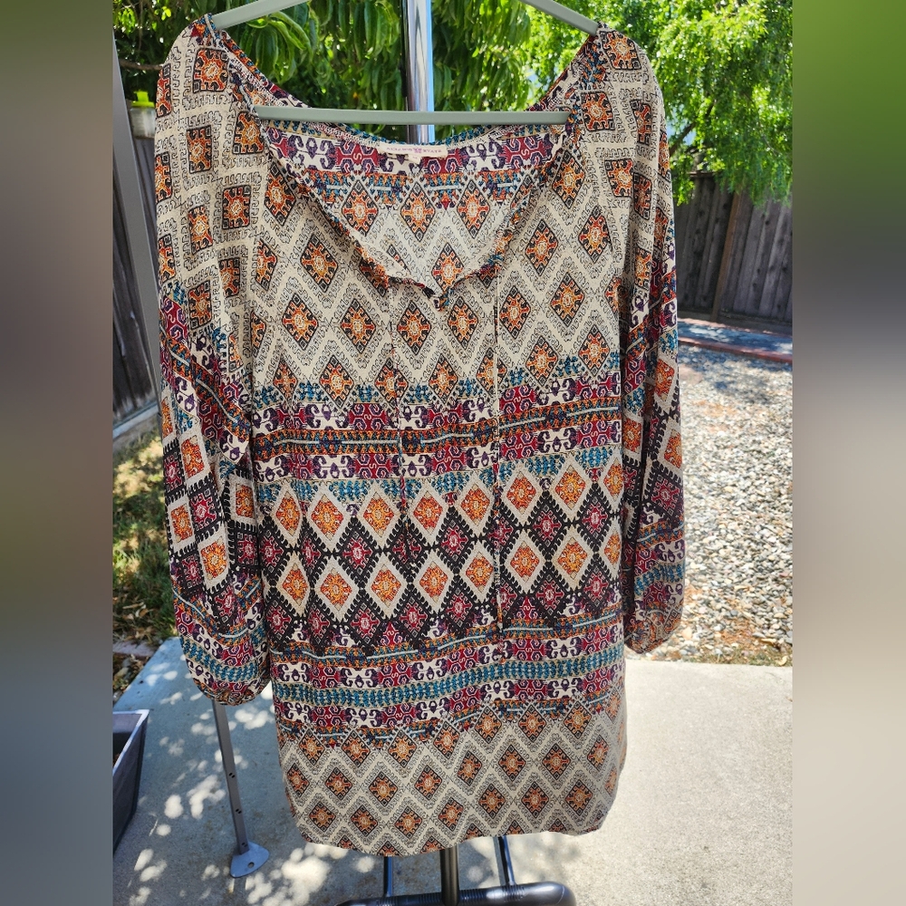 Bohemian Patterned Women's Dress